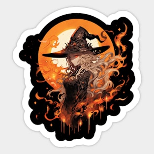 Fire Witch Sticker